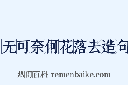 无可奈何花落去造句是什么意思的图片